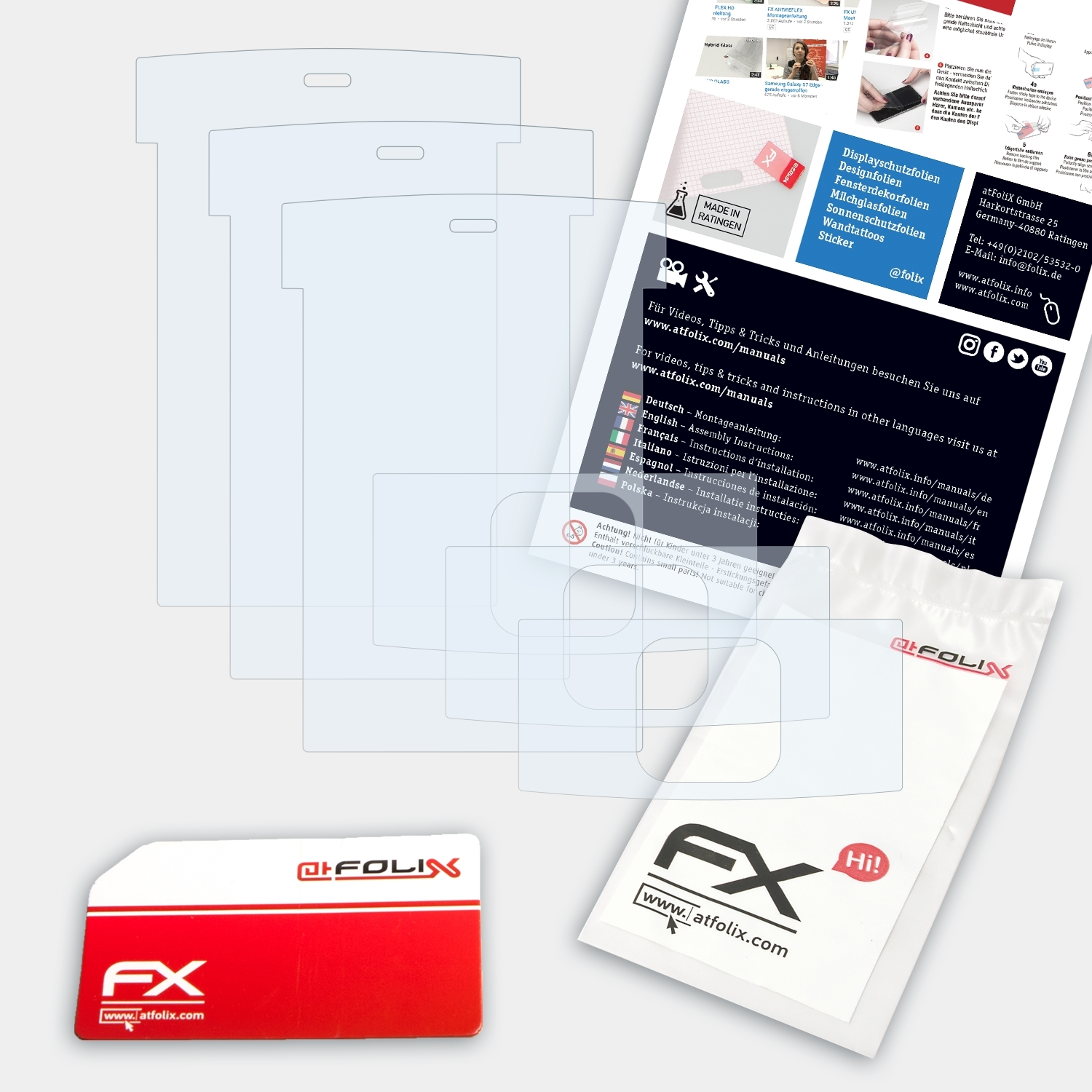 3x FX-Clear Nokia Displayschutz(für ATFOLIX X3)