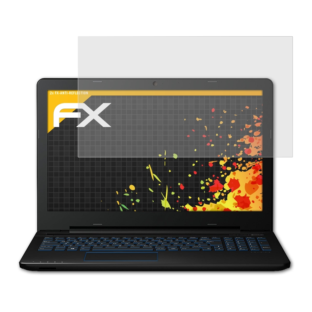 ATFOLIX 2x FX-Antireflex Displayschutz(für Medion (MD60594)) Erazer P6679