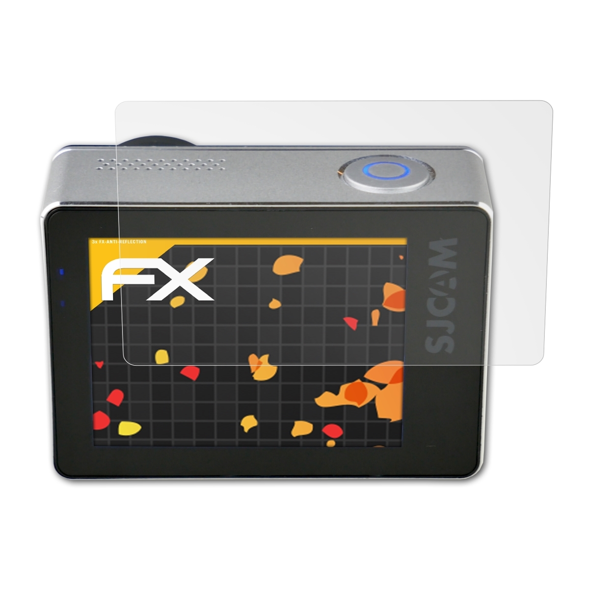 ATFOLIX SJCAM Star) FX-Antireflex (QUMOX) SJ7 Displayschutz(für 3x