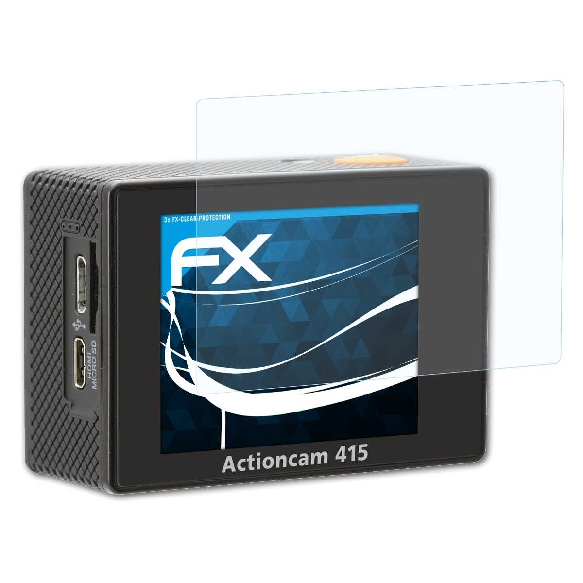 ATFOLIX 3x FX-Clear Displayschutz(für Rollei 415 425) / Actioncam