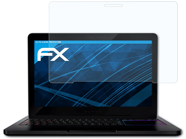 ATFOLIX 2x FX-Clear Razer Blade Displayschutz(für Pro)