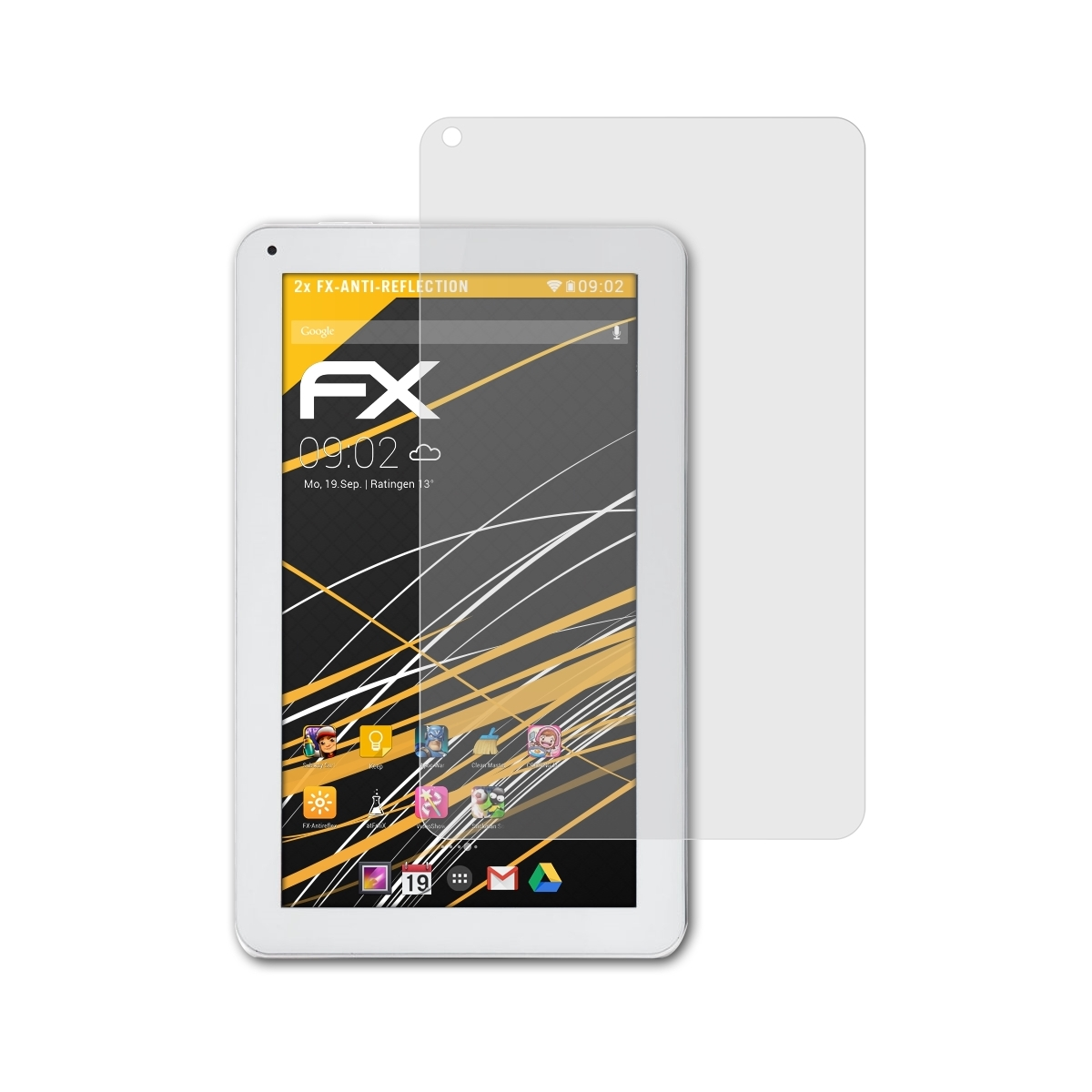 ATFOLIX 2x FX-Antireflex 1 eXpro Displayschutz(für iRulu Plus)