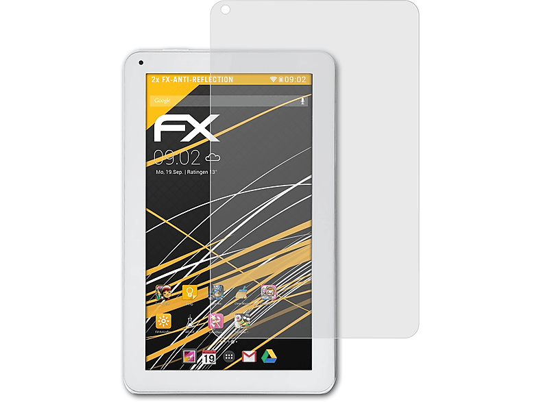 ATFOLIX 2x FX-Antireflex Displayschutz(für iRulu eXpro 1 Plus)