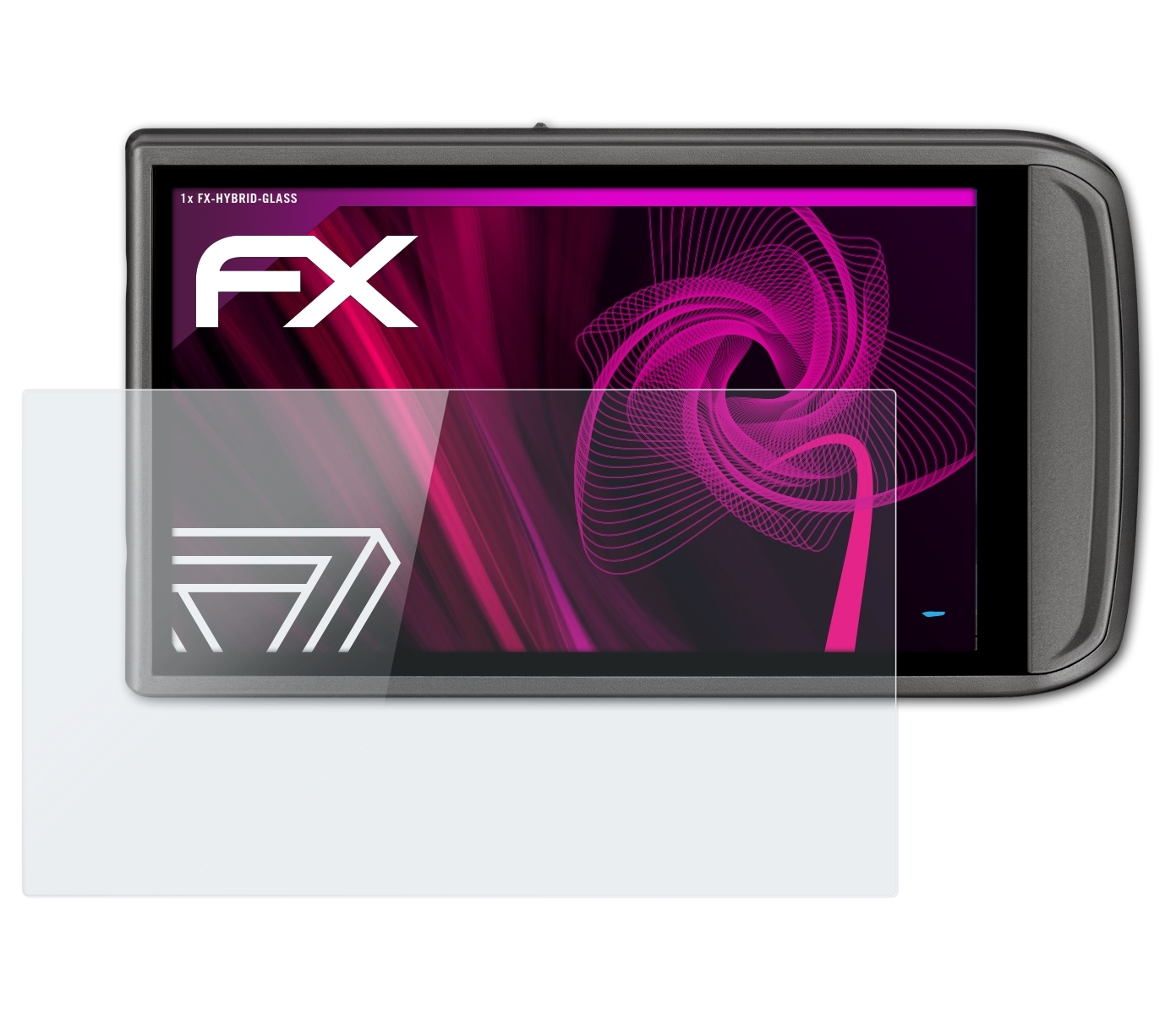 ATFOLIX FX-Hybrid-Glass Schutzglas(für Canon Digital IXUS 210)