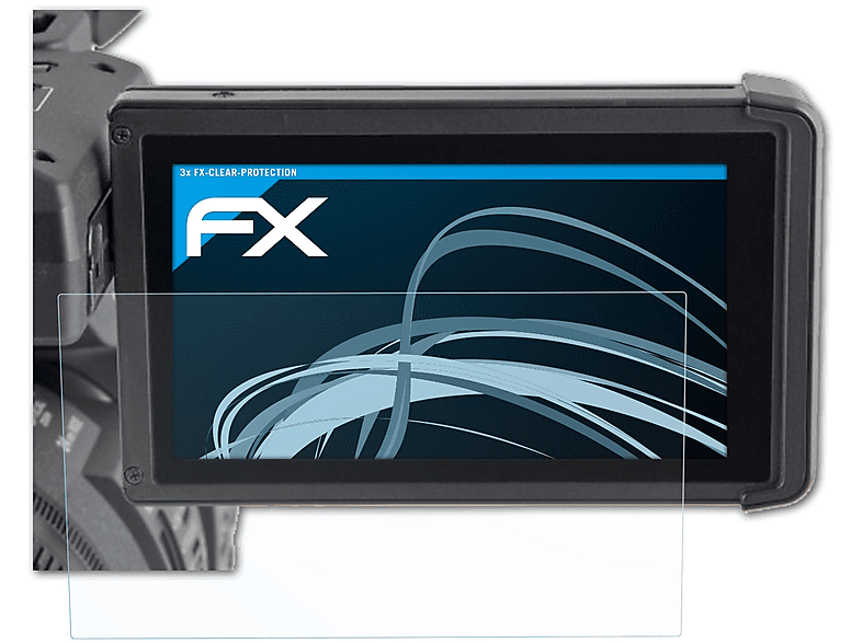 ATFOLIX 3x FX-Clear Displayschutz(für Panasonic HC-X1)