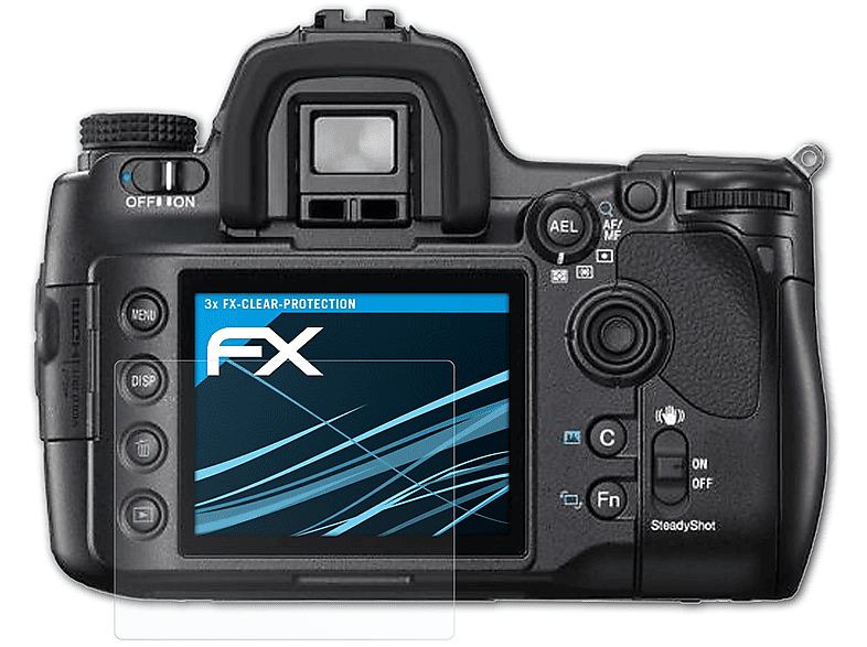 ATFOLIX 3x FX-Clear Displayschutz(für Sony Alpha a900 (DSLR-A900))