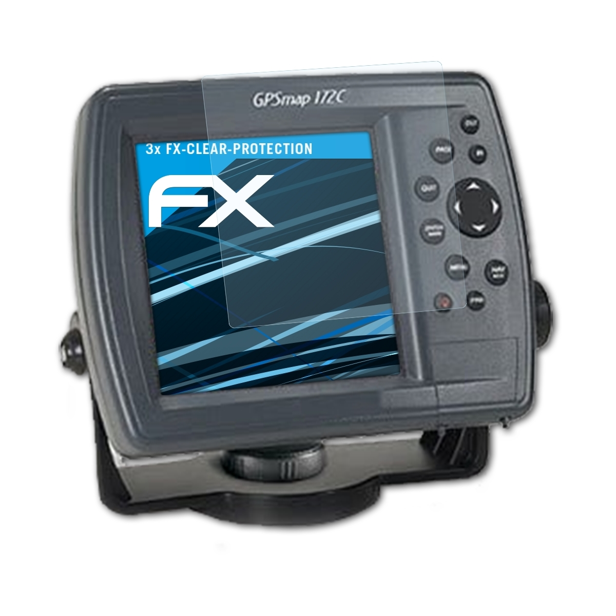 Garmin FX-Clear 172c) GPSMap Displayschutz(für 3x ATFOLIX
