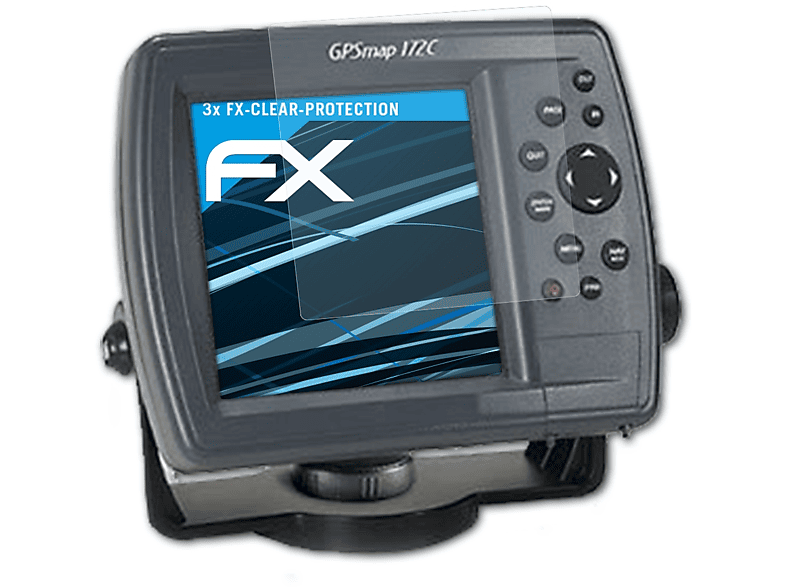 Garmin FX-Clear 172c) GPSMap Displayschutz(für 3x ATFOLIX