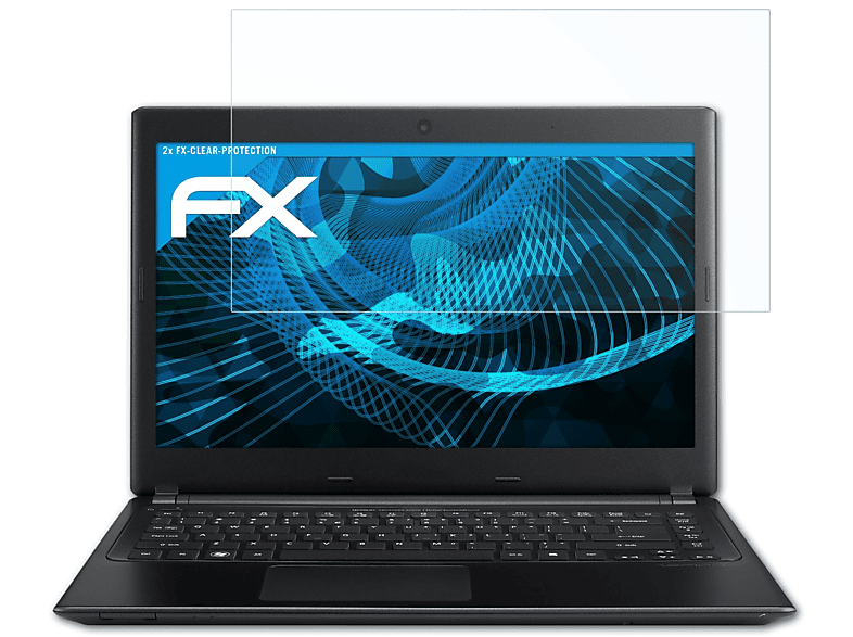 ATFOLIX 2x FX-Clear Displayschutz(für Acer Aspire V5-571)