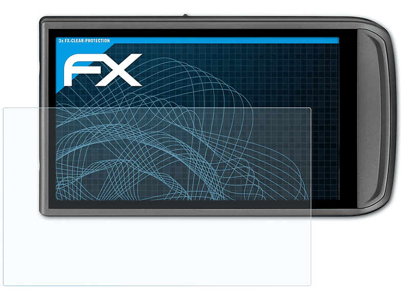 ATFOLIX 3x FX-Clear Displayschutz(für Digital IXUS 210) Canon