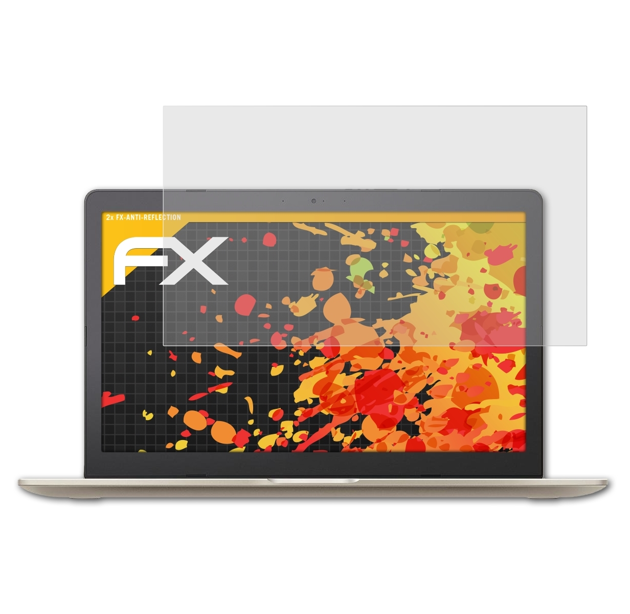 2x Pro 15 VivoBook (N580VD)) FX-Antireflex ATFOLIX Displayschutz(für Asus