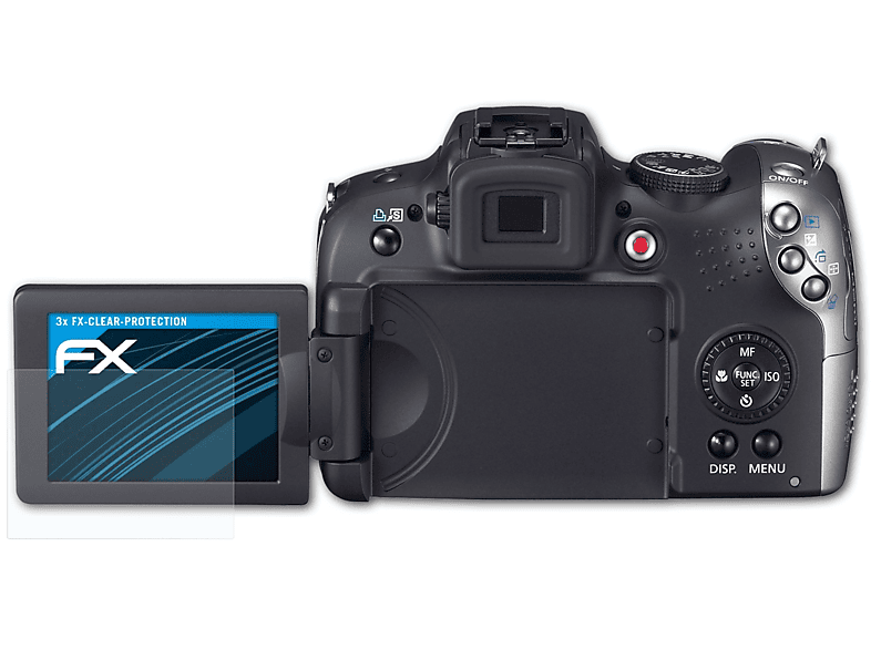 ATFOLIX 3x FX-Clear Displayschutz(für Canon PowerShot SX20 IS)