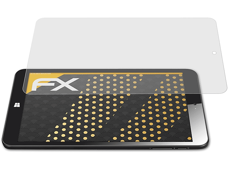 ATFOLIX 2x FX-Antireflex Displayschutz(für Kiano Slimtab 8 MS)