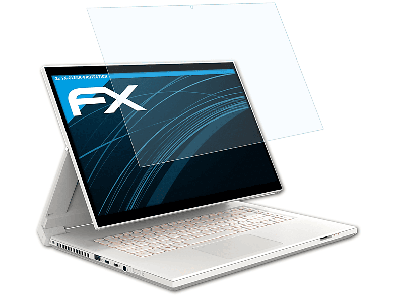 ATFOLIX 2x FX-Clear Displayschutz(für Acer ConceptD 7 Ezel Pro)