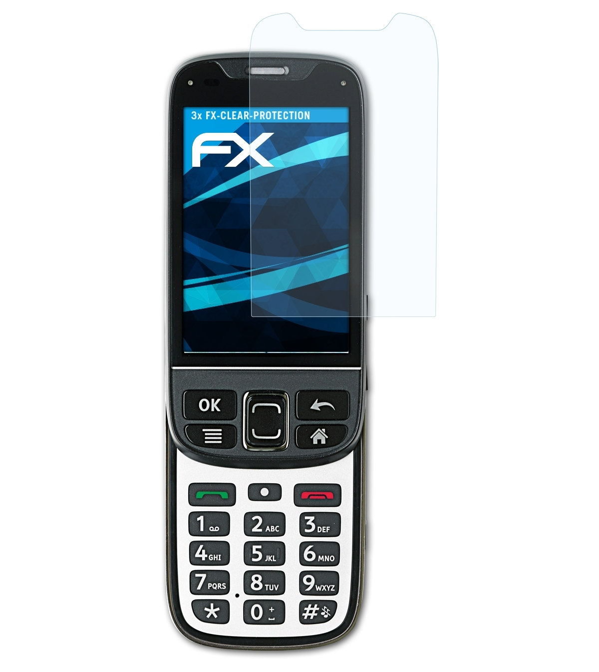 PhoneEasy 740) Doro FX-Clear Displayschutz(für ATFOLIX 3x