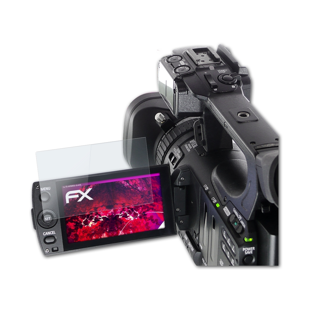 FX-Hybrid-Glass XF100) Canon Schutzglas(für ATFOLIX