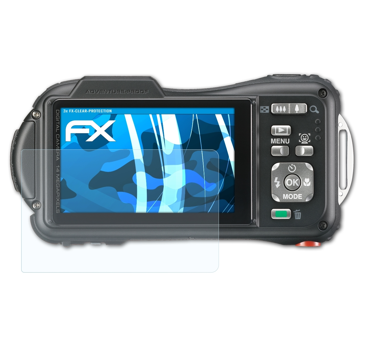 ATFOLIX 3x FX-Clear Displayschutz(für WG-20) Ricoh