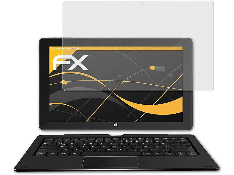 ATFOLIX 2x FX-Antireflex Displayschutz(für Trekstor SurfTab Duo W2)