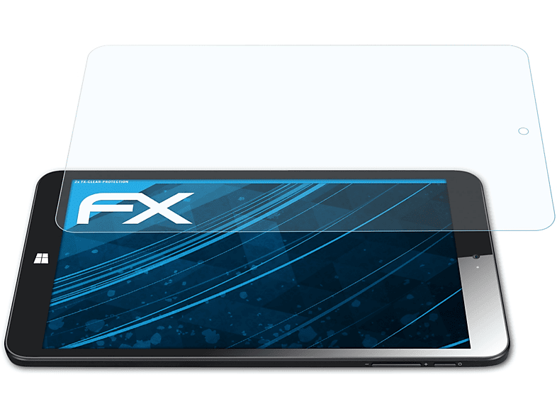 ATFOLIX 2x FX-Clear Displayschutz(für Kiano Slimtab 8 MS)