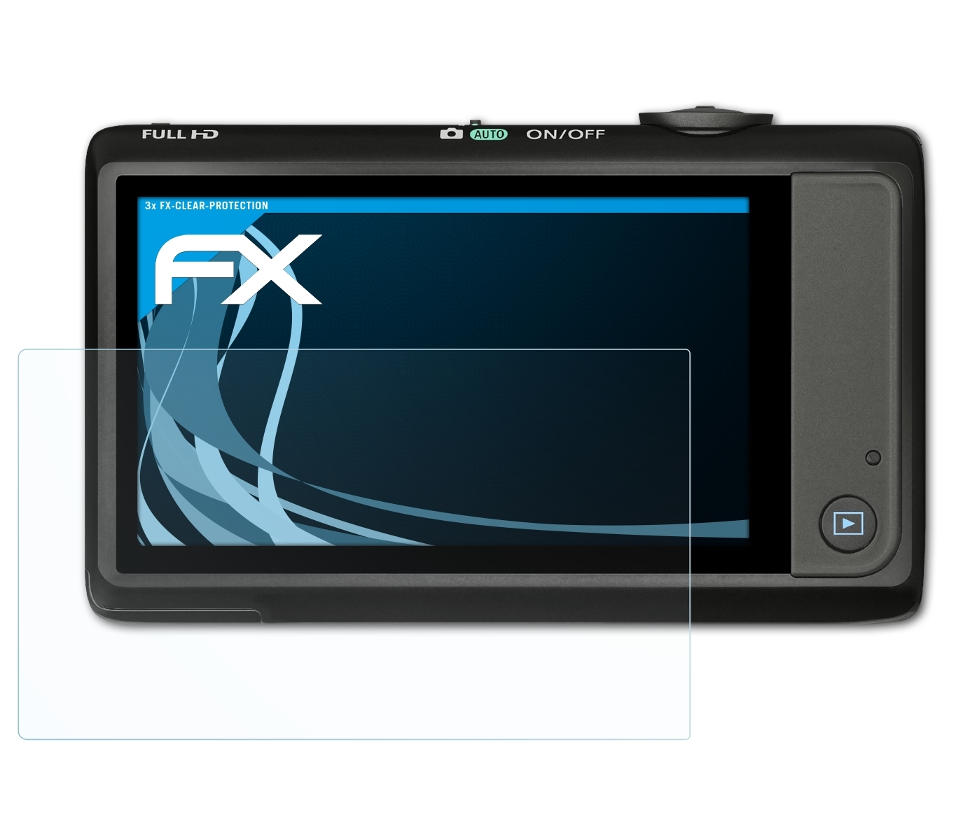 Canon FX-Clear IXUS 3x ATFOLIX HS) 1100 Displayschutz(für Digital
