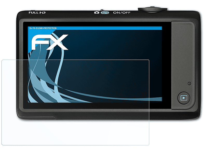 ATFOLIX 3x FX-Clear Displayschutz(für 1100 HS) Digital Canon IXUS