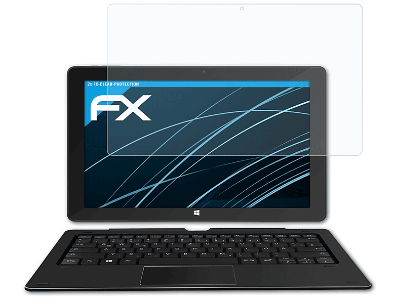 ATFOLIX 2x Duo FX-Clear Displayschutz(für SurfTab W2) Trekstor