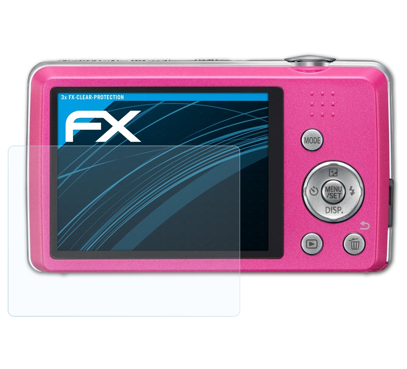 3x Displayschutz(für FX-Clear Lumix ATFOLIX Panasonic DMC-FS40)