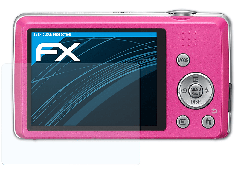 ATFOLIX 3x FX-Clear Displayschutz(für Lumix Panasonic DMC-FS40)
