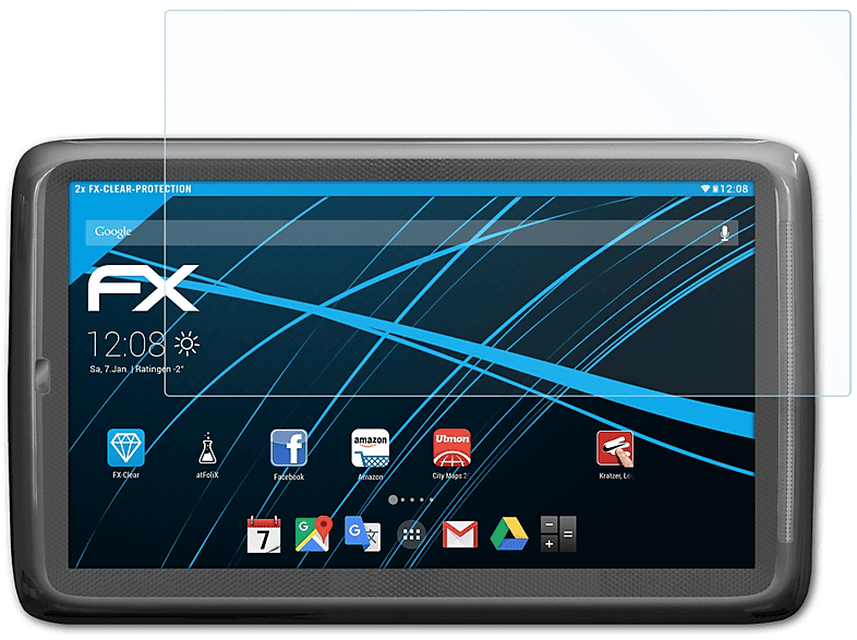 ATFOLIX 2x FX-Clear Displayschutz(für Arnova 10b G3)