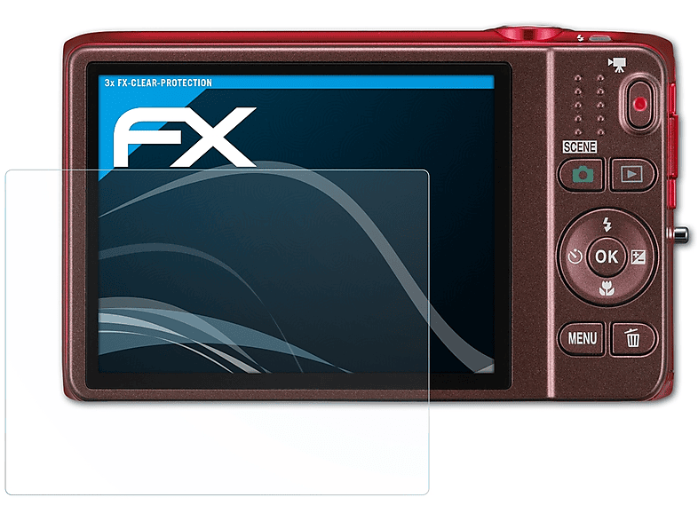 Nikon Coolpix 3x S6500) ATFOLIX FX-Clear Displayschutz(für