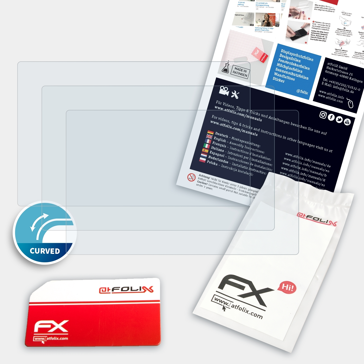 Ox) Withings FX-ActiFleX ATFOLIX Pulse 3x Displayschutz(für