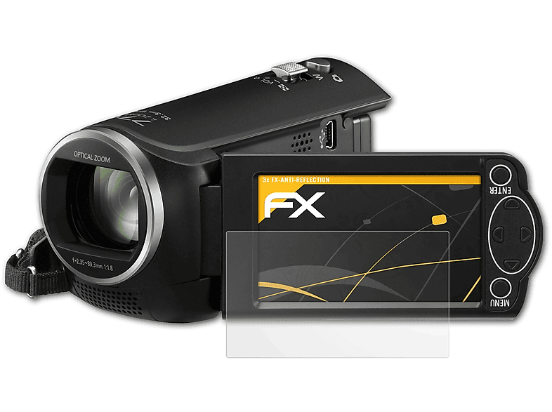 ATFOLIX 3x FX-Antireflex Displayschutz(für HC-V160) Panasonic