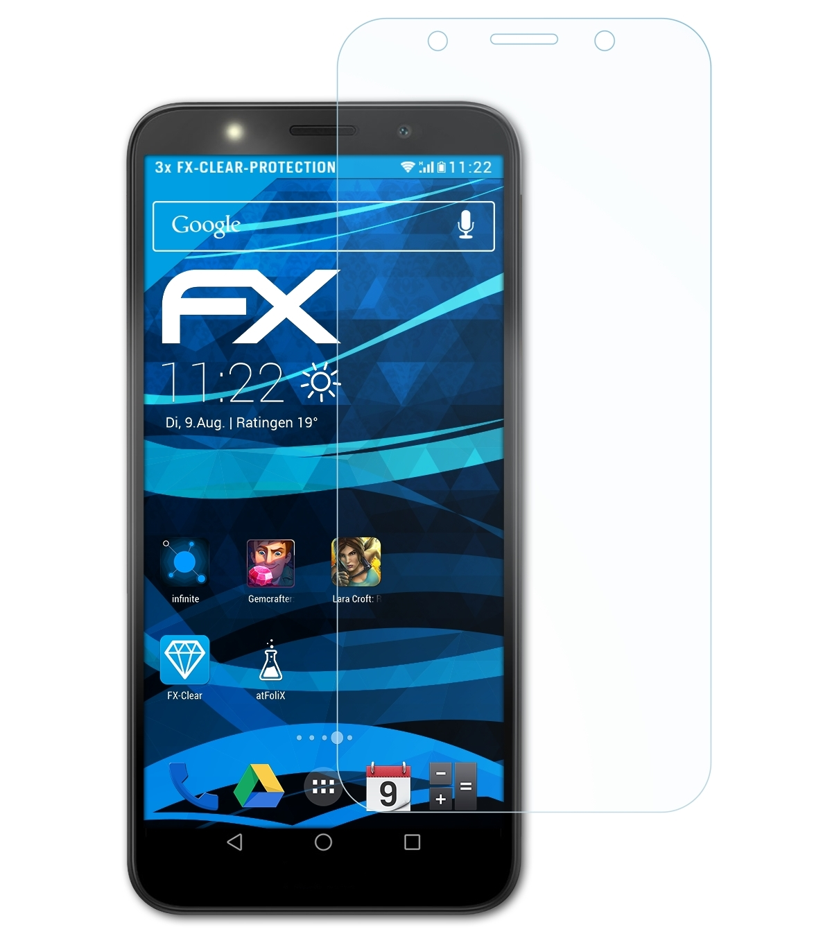 Displayschutz(für 7S) FX-Clear Honor 3x Huawei ATFOLIX