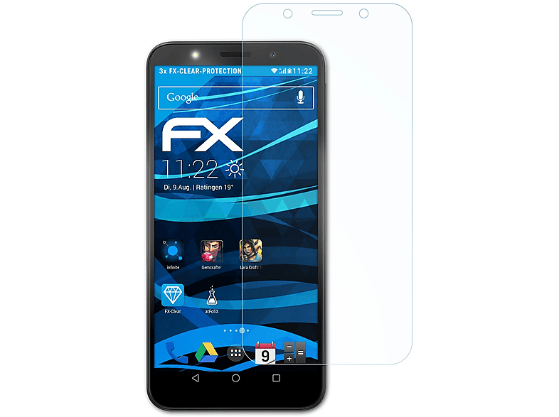 Displayschutz(für 7S) FX-Clear Honor 3x Huawei ATFOLIX