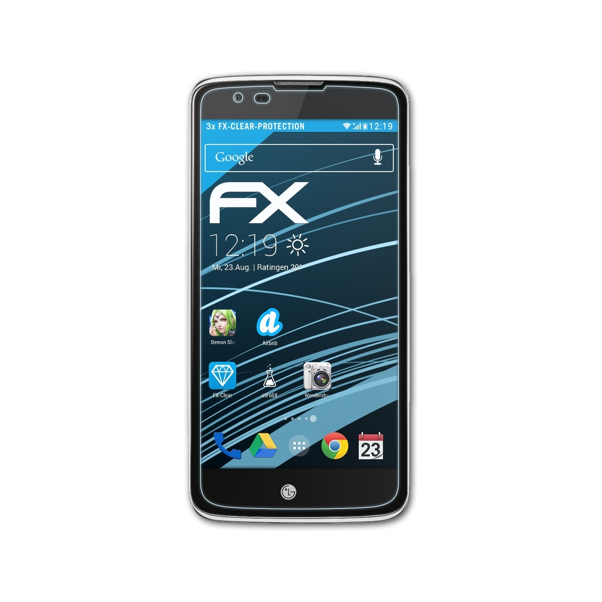 Displayschutz(für 3x (K371)) 2 FX-Clear ATFOLIX Phoenix LG