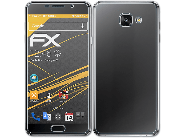 A7 Galaxy ATFOLIX (2016)) FX-Antireflex Samsung 3x Displayschutz(für