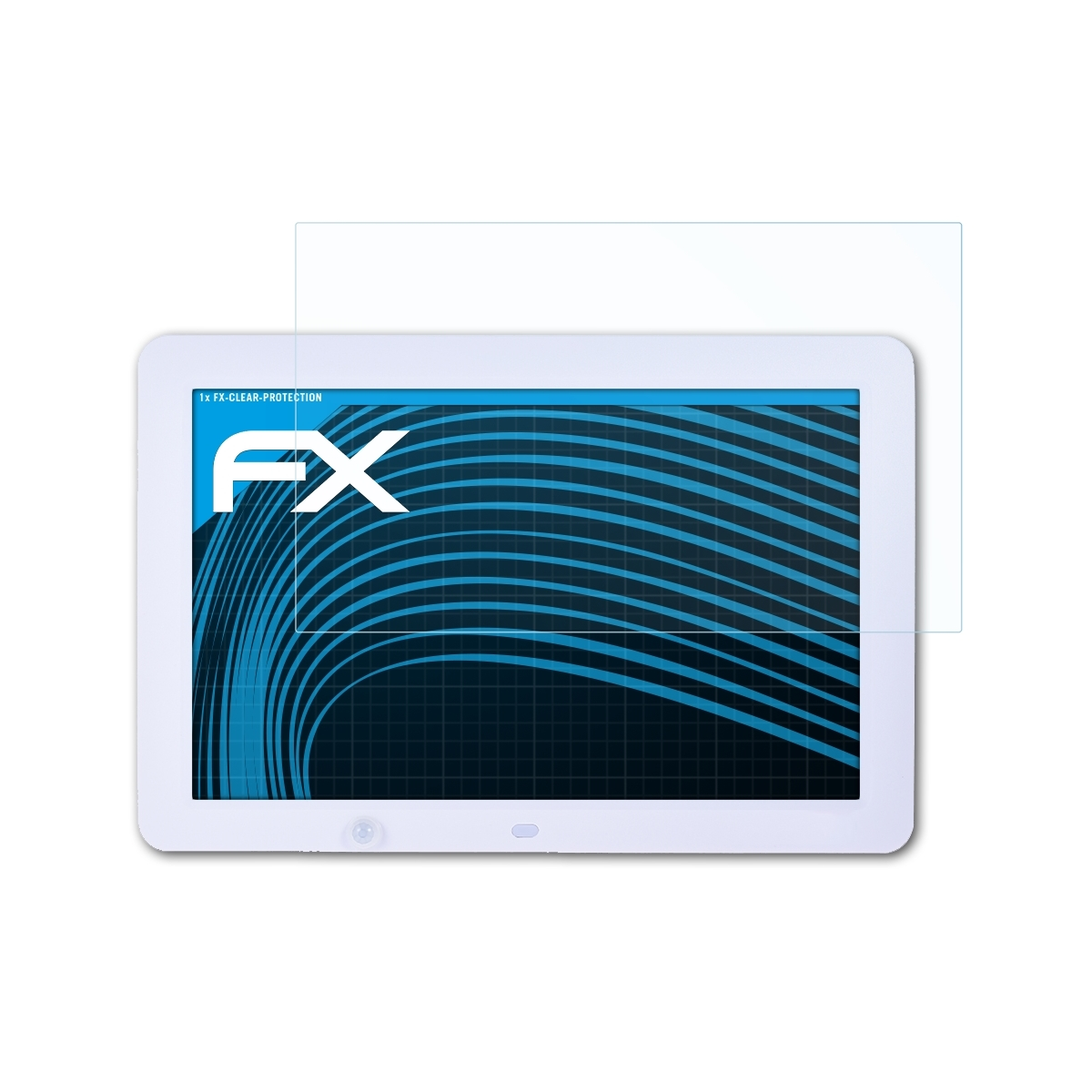 ATFOLIX 12 Zoll Displayschutz(für Andoer (1280x800)) Bilderrahmen Digitaler Wide FX-Clear