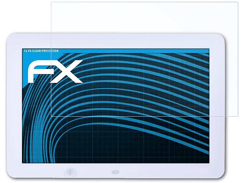 ATFOLIX 12 Zoll Displayschutz(für Andoer (1280x800)) Bilderrahmen Digitaler Wide FX-Clear