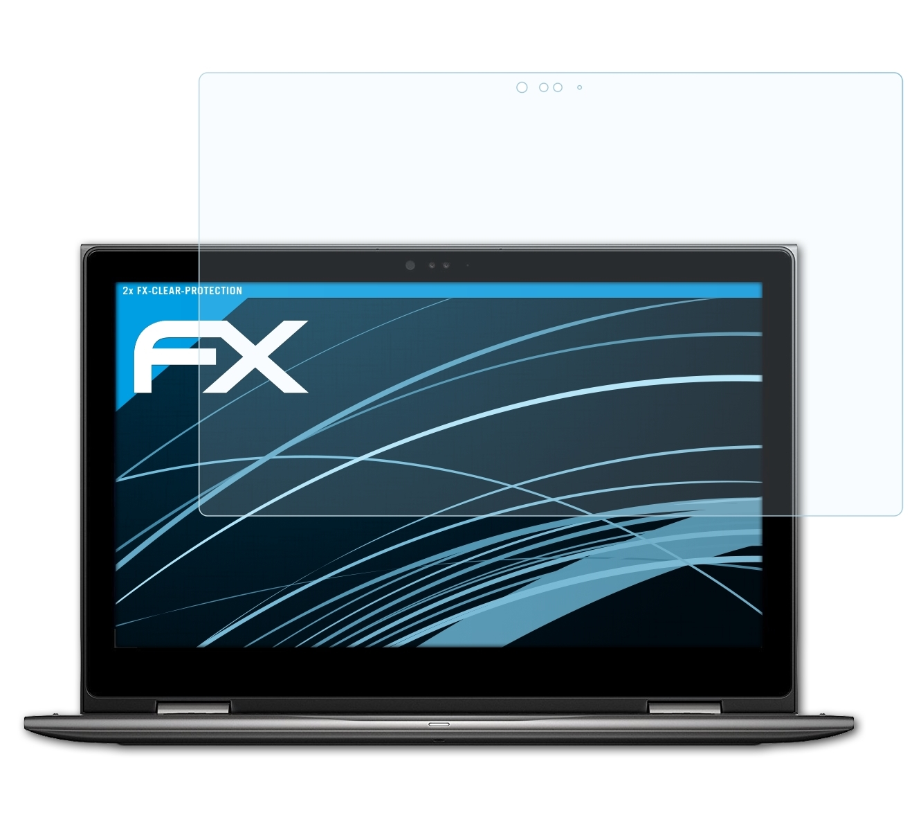 ATFOLIX 2x FX-Clear Displayschutz(für 5000) 15 Dell Inspiron