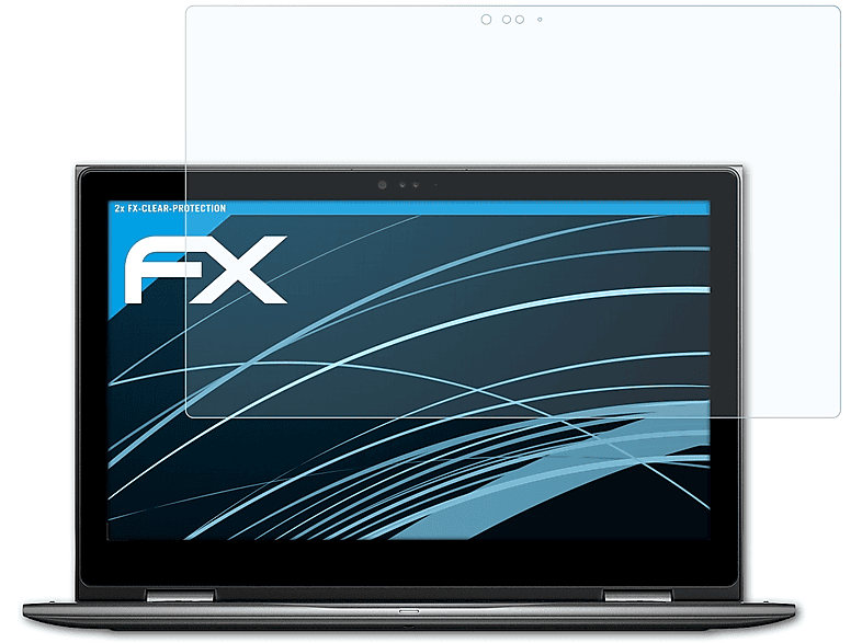 ATFOLIX 2x FX-Clear Displayschutz(für Dell Inspiron 15 5000)
