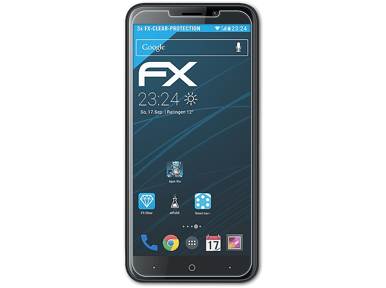 ATFOLIX 3x FX-Clear Doogee X50) Displayschutz(für