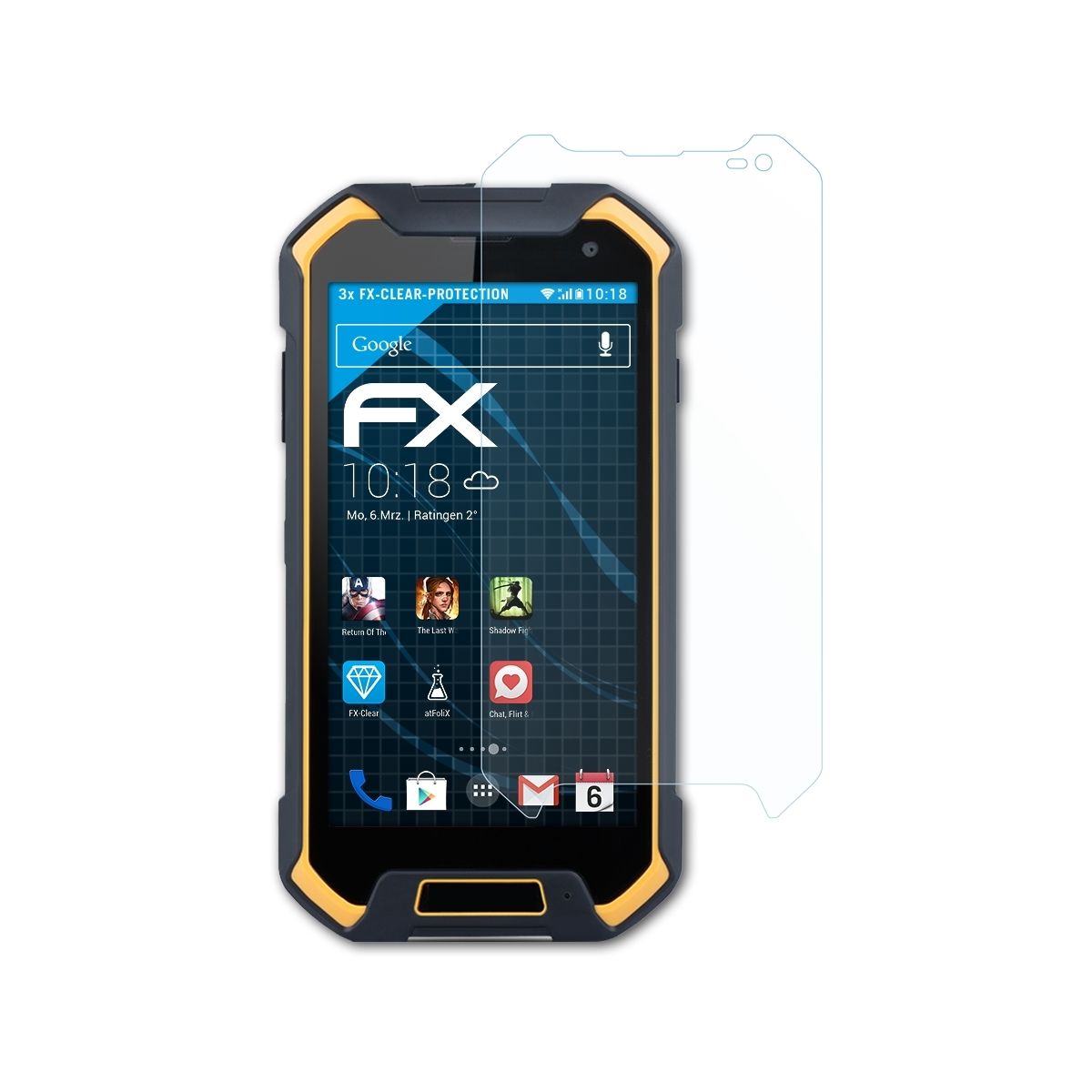 F1) ATFOLIX FX-Clear Runbo 3x Displayschutz(für