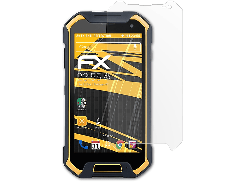 FX-Antireflex 3x ATFOLIX Runbo Displayschutz(für F1)