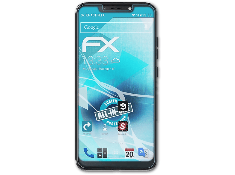 3x 7) Hot FX-ActiFleX ATFOLIX Displayschutz(für Infinix