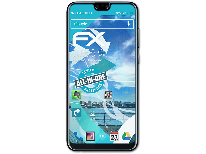 ATFOLIX 3x FX-ActiFleX Displayschutz(für Huawei Honor 9N)