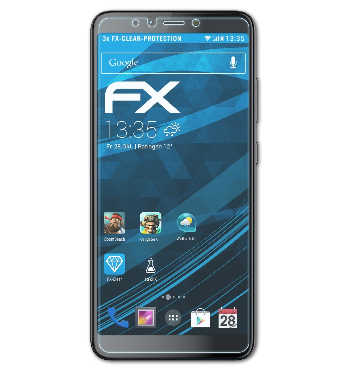 Hot ATFOLIX 6 3x Infinix Pro) FX-Clear Displayschutz(für