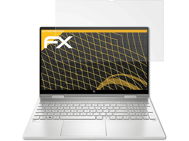 ATFOLIX 2x FX-Antireflex Displayschutz(für HP x360 15-ed0779ng) Envy