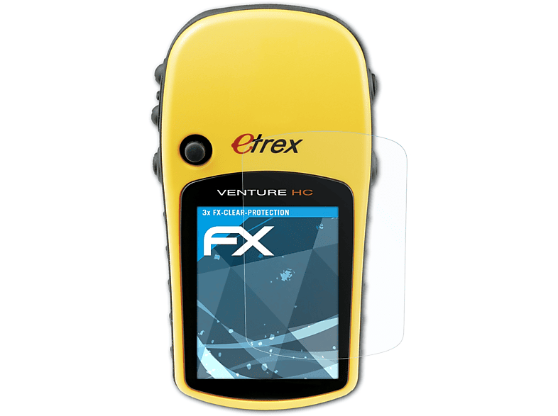 Displayschutz(für Venture Etrex ATFOLIX HC) Garmin FX-Clear 3x
