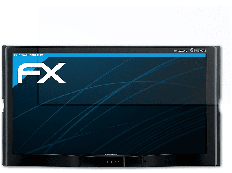 ATFOLIX FX-Clear Displayschutz(für JVC 2x KW-AVX840)