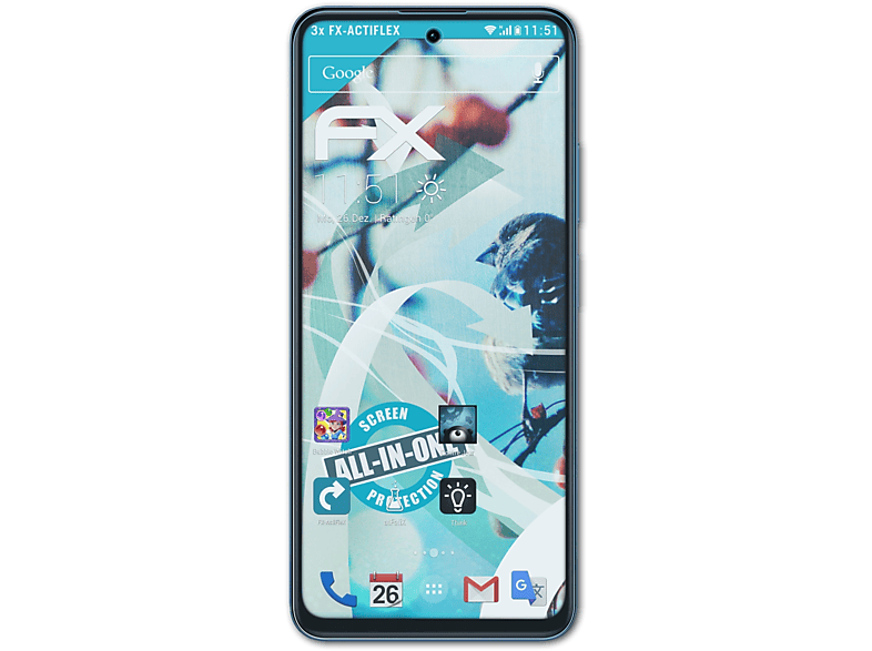 ATFOLIX 3x klar&flexibel Displayschutz(für Xiaomi Redmi K50i)